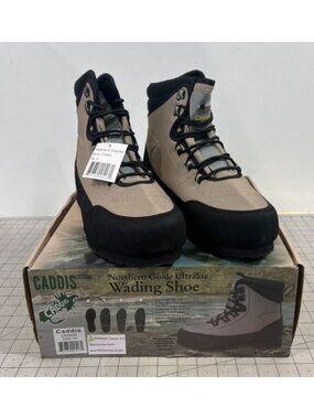 Caddis Men's Northern Guide Ultralite Cleated Wading Boots - Taupe Sz. 13 New
